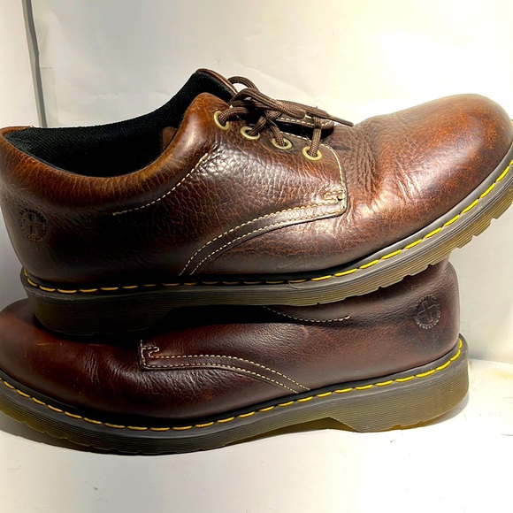 Dr. Martens Vintage Boston Oxford Brown AW004 Size 9 Dr. Martens Boots Boston AW004 Brown Leather Oxford Lace Up  main image 3